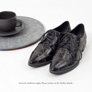 Striatum loafer | Handmade | Black Leather | RS6020A