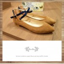 X-Strips Two-Tone Flat Shoes Brown × Navy / RS3827C