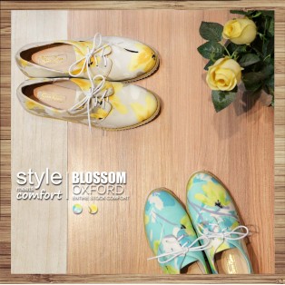  Refreshing summer | Japanese flower cloth | Elastic design | Leather insole | RS3834C