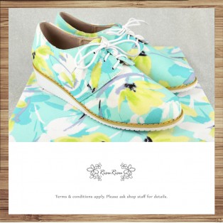  Refreshing summer | Japanese flower cloth | Elastic design | Leather insole | RS3834A