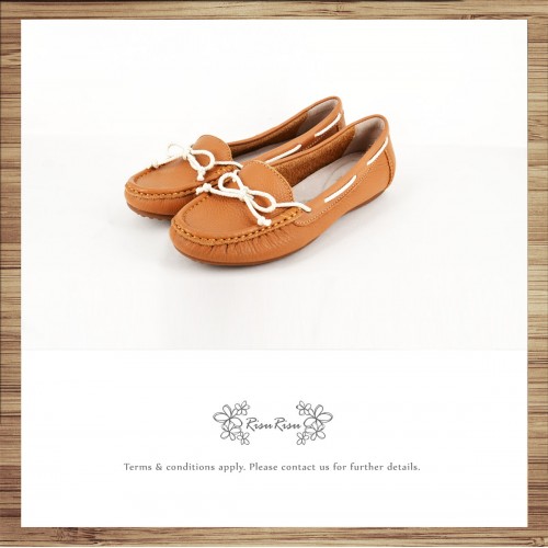 Peas Shoes / Washed Leather / Beautiful Holiday / Light Brown / Upgrade Peas Shoes / RS3841C