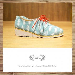 Risurisu / Shoe in Wonderland / Handmade / Japanese Fabric / RS3988B