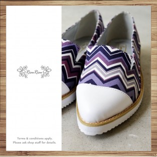 Waves women's shoes / Handmade custom / Japanese fabric / RS3996A