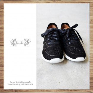 Sneakers / Leather / Retro handmade leather / Black color / RS4000B