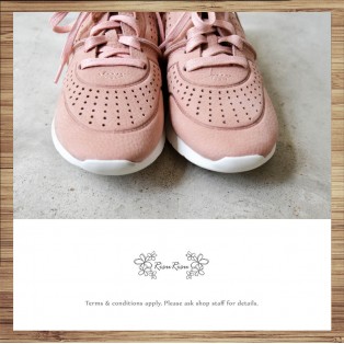 Sneakers / Leather / Retro handmade leather / Pink color / RS4000C