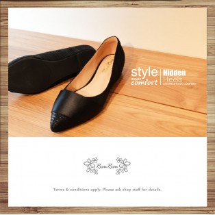 Cladding / decorative / minimalist leather shoes / Black / RS5027A