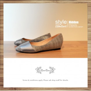 Cladding / decorative / minimalist leather shoes / Sliver / RS5027C