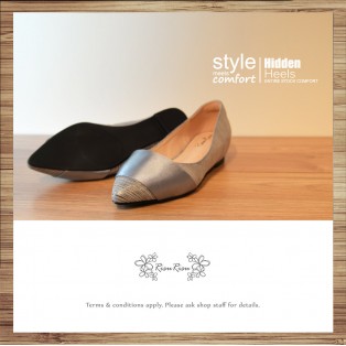 Cladding / decorative / minimalist leather shoes / Sliver / RS5027C