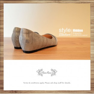 Cladding / decorative / minimalist leather shoes / Sliver / RS5027C