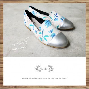 Separate flat pumps / Handmade / ファブリック Fabric / RS5067A