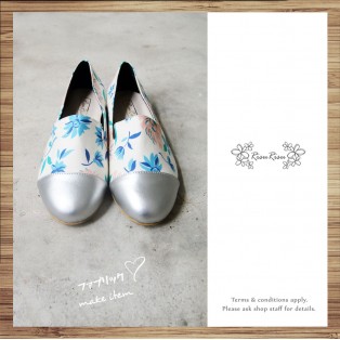 Separate flat pumps / Handmade / ファブリック Fabric / RS5067A