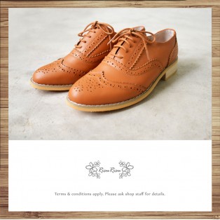 Bally Olive Carved Oxford Shoes / Elegant and Beautiful / Classic / Toffee / RS5533A