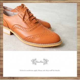Bally Olive Carved Oxford Shoes / Elegant and Beautiful / Classic / Toffee / RS5533A