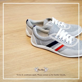 Grey with red blue / Sneaker collection / Lace up trainers / Insole With Soft Cushions  / Sports Shoes / RS5807A