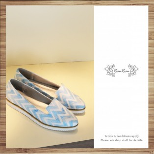 Waves women's shoes / Handmade custom / Japanese fabric / RS5822A