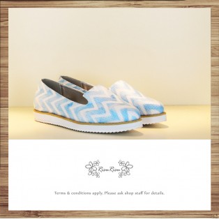 Waves women's shoes / Handmade custom / Japanese fabric / RS5822A