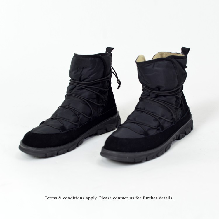 Elastic structure snow boots | Lace up 