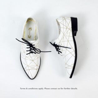 Striatum loafer | Handmade | White Leather | RS6020B