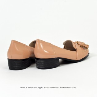 ★ NEW ★  Risurisu | Enamel upper | Handmade | Block Heels | Pale Pink | RS6302C
