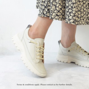 Sneaker collection | Platform Sneaker | Insole With Soft Cushions | Off White | Leather | RS6628A