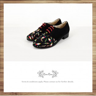 Patchwork shoes / Color Leaf / Exotic / handmade custom / Japan cloth / RS6723A