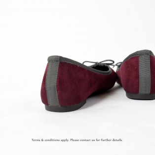 Mono Color | Ballerinas | Flats | Easy Match | Burgundy | RS6889A