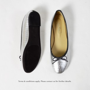 Mono Color | Ballarinas | Flats | Easy Match | Sliver | RS6889B