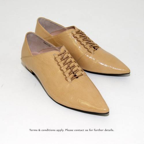 Structure Minimalist Leather Shoes | Vinyl | Beige | RS6920C