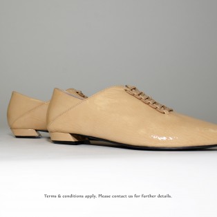 Structure Minimalist Leather Shoes | Vinyl | Beige | RS6920C